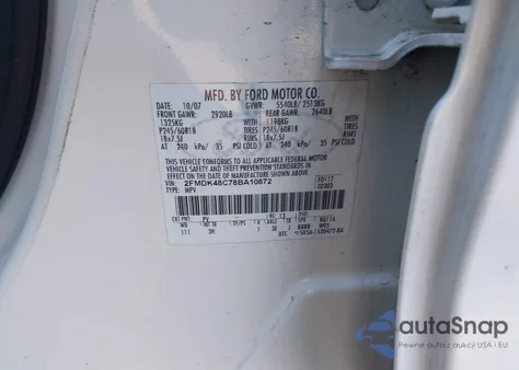 2008 Ford Edge Sel from USA, damaged, VIN 2FMDK48C78BA10872